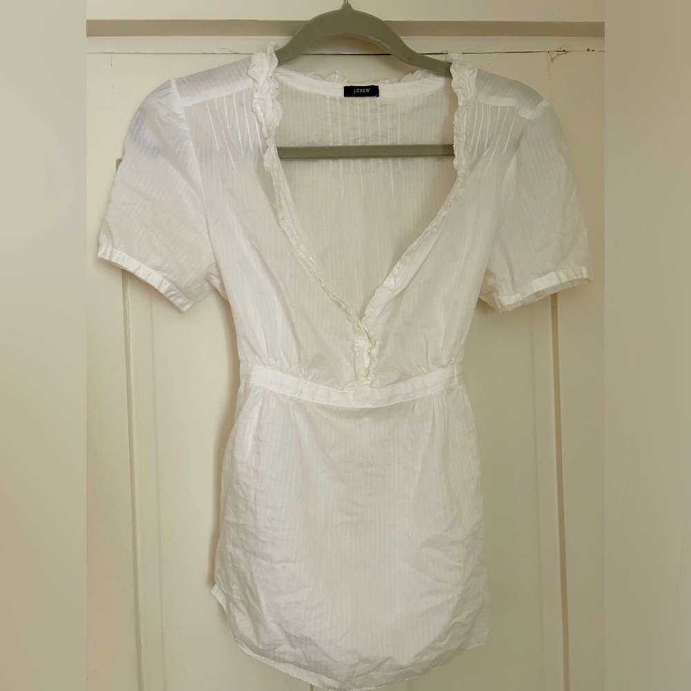J Crew S sheer light weight cotton top